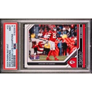 Mike Edwards 2023 Panini NFL Superbowl Champions #32 Card PSA 9 Mint